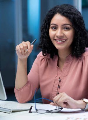 Young business woman - stock photo